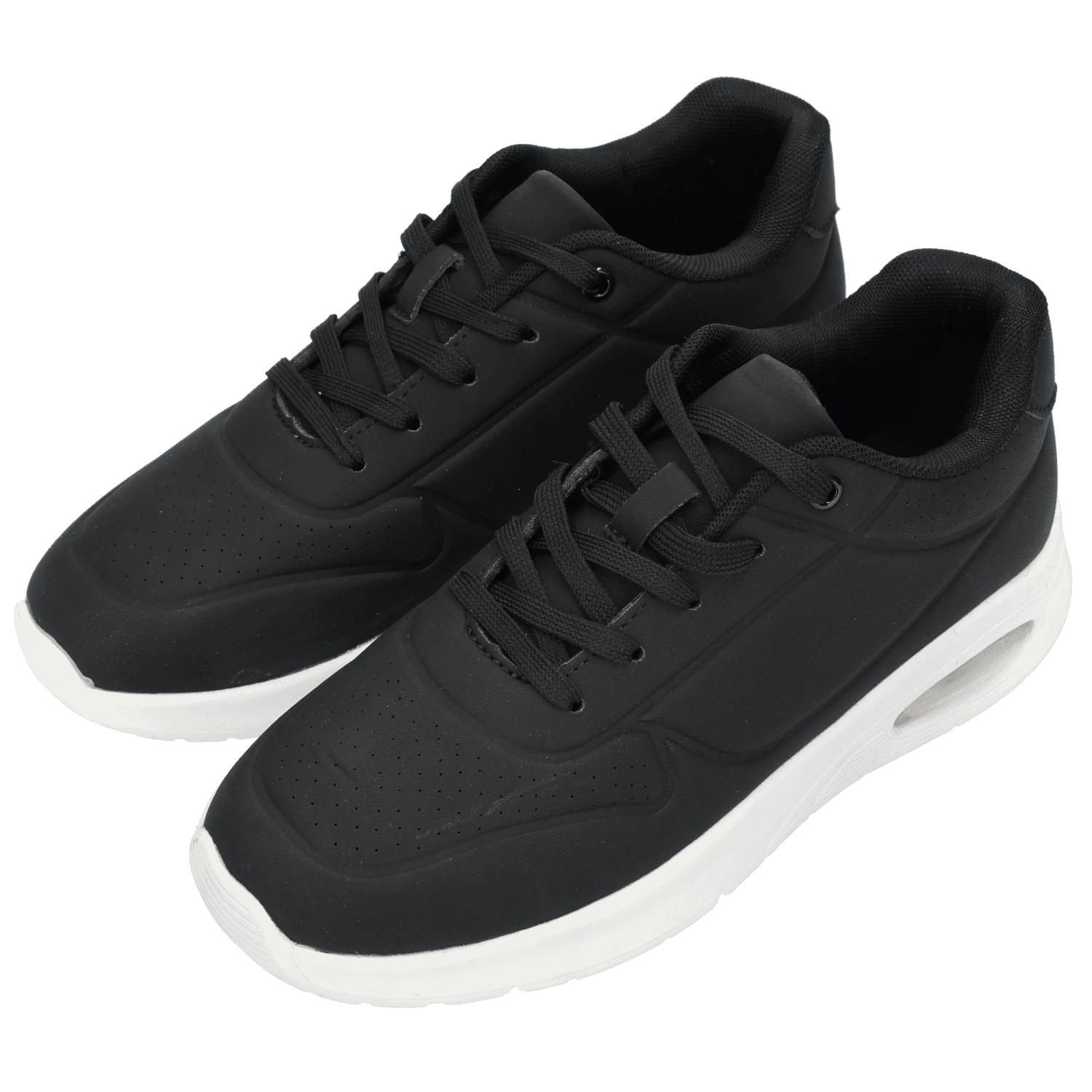 Sneakers dames mt37-41 zwart / wit