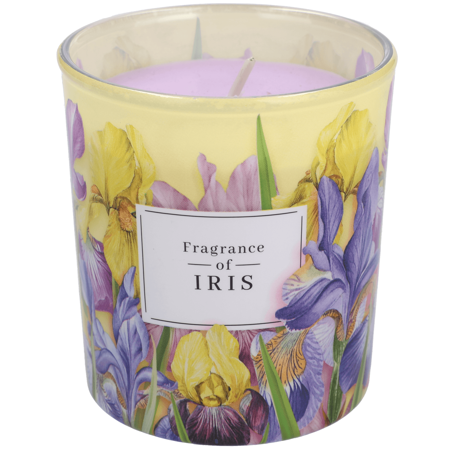 Kaars in glas iris