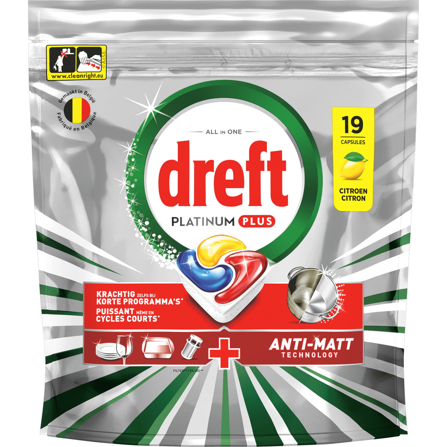 Dreft Vaatwastabletten platinum plus citroen