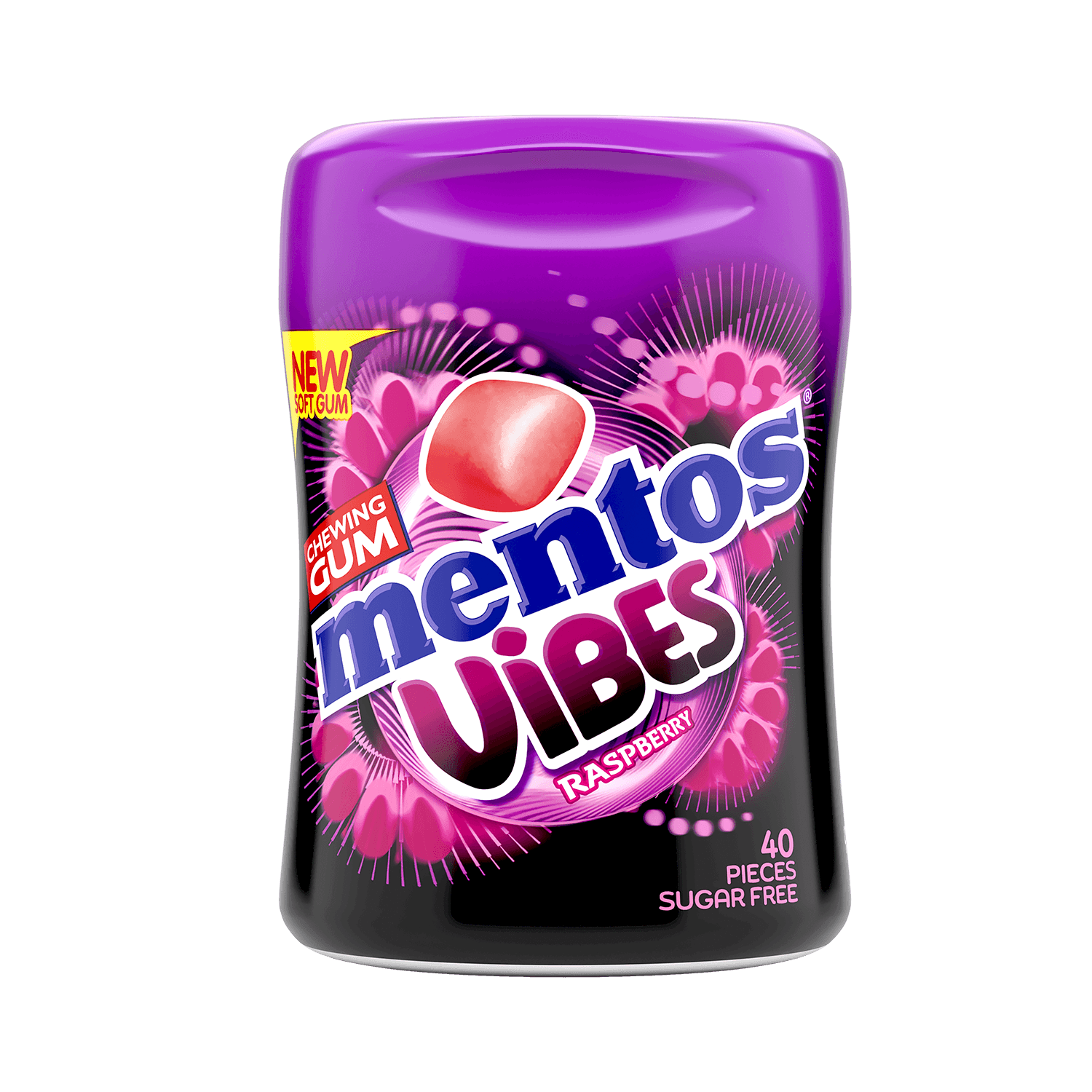 Mentos Gum vibes raspberry 40 st.