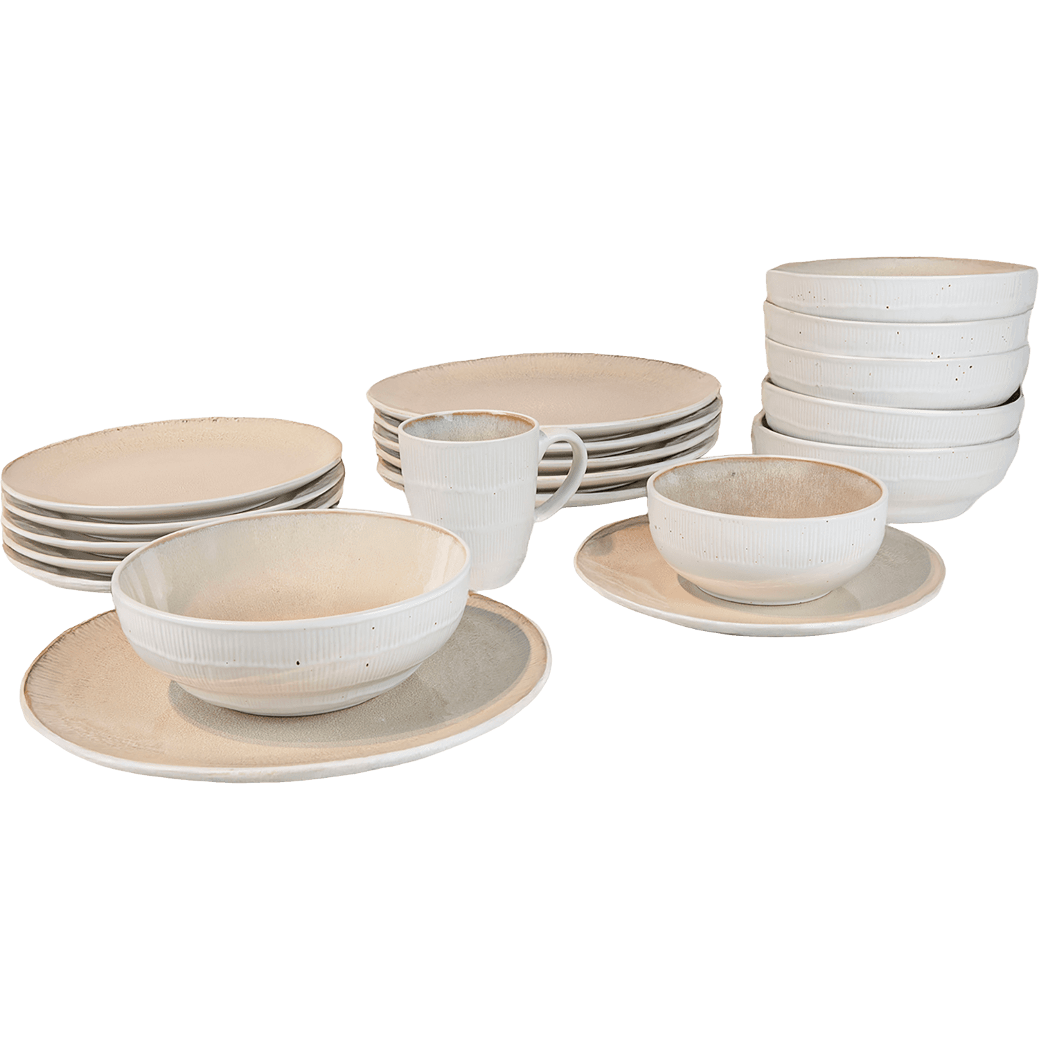 Non food Dinerbord beige white tzia 27cm