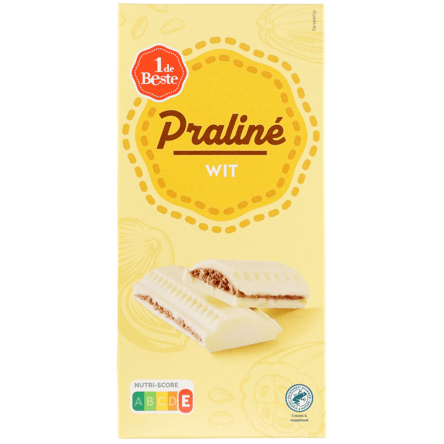 1 De Beste Chocoladereep praline wit