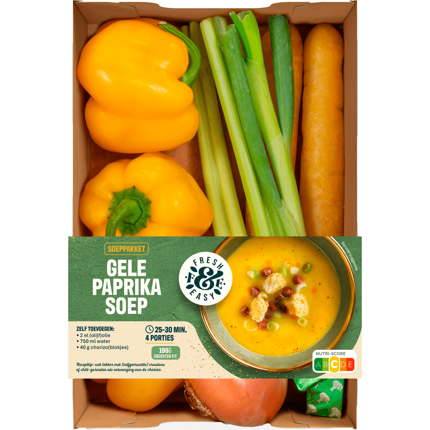 Verspakket gele paprikasoep