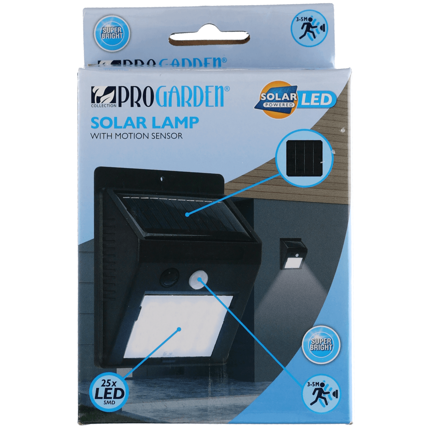 Solar wandlamp met sensor