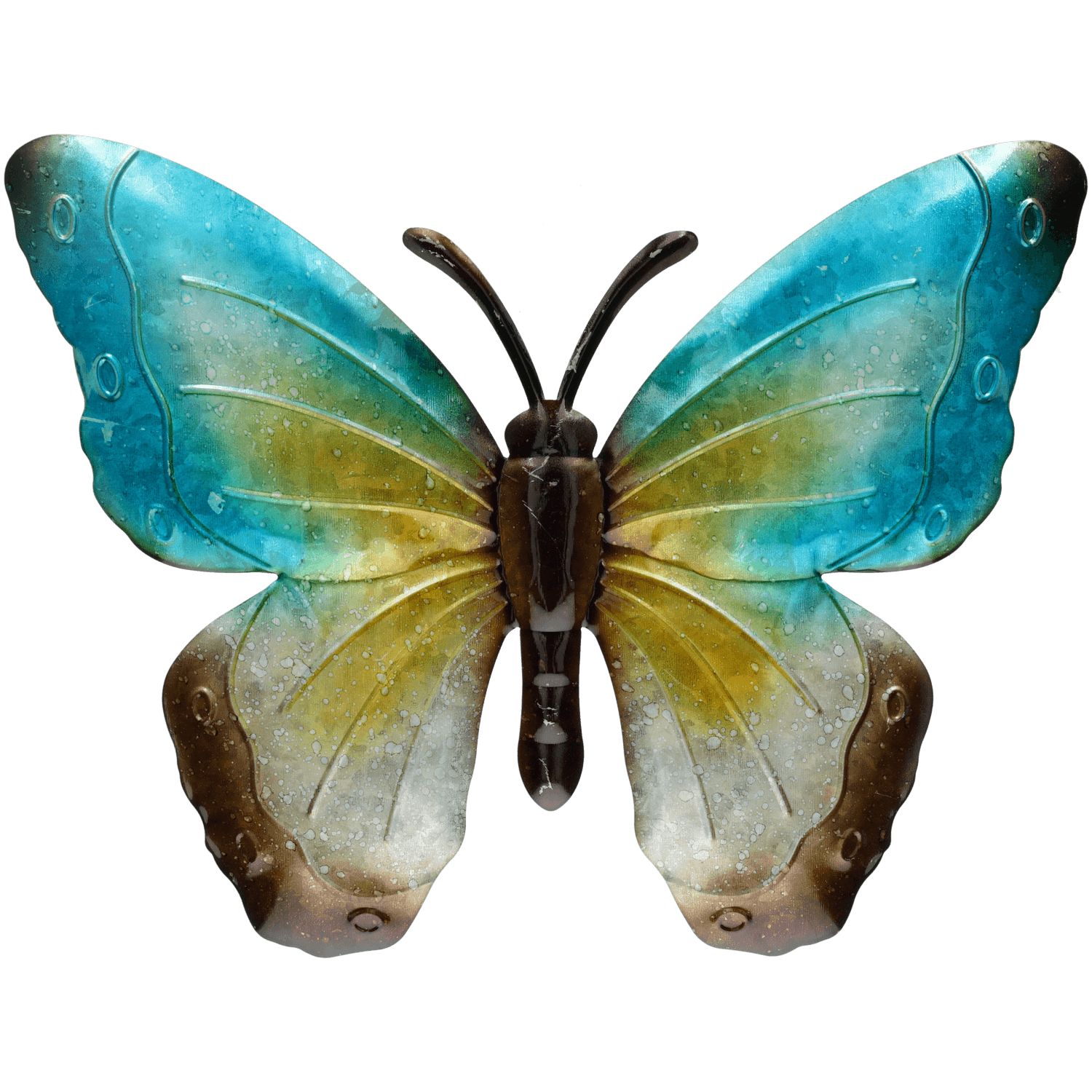 Deco vlinder metaal 4ass