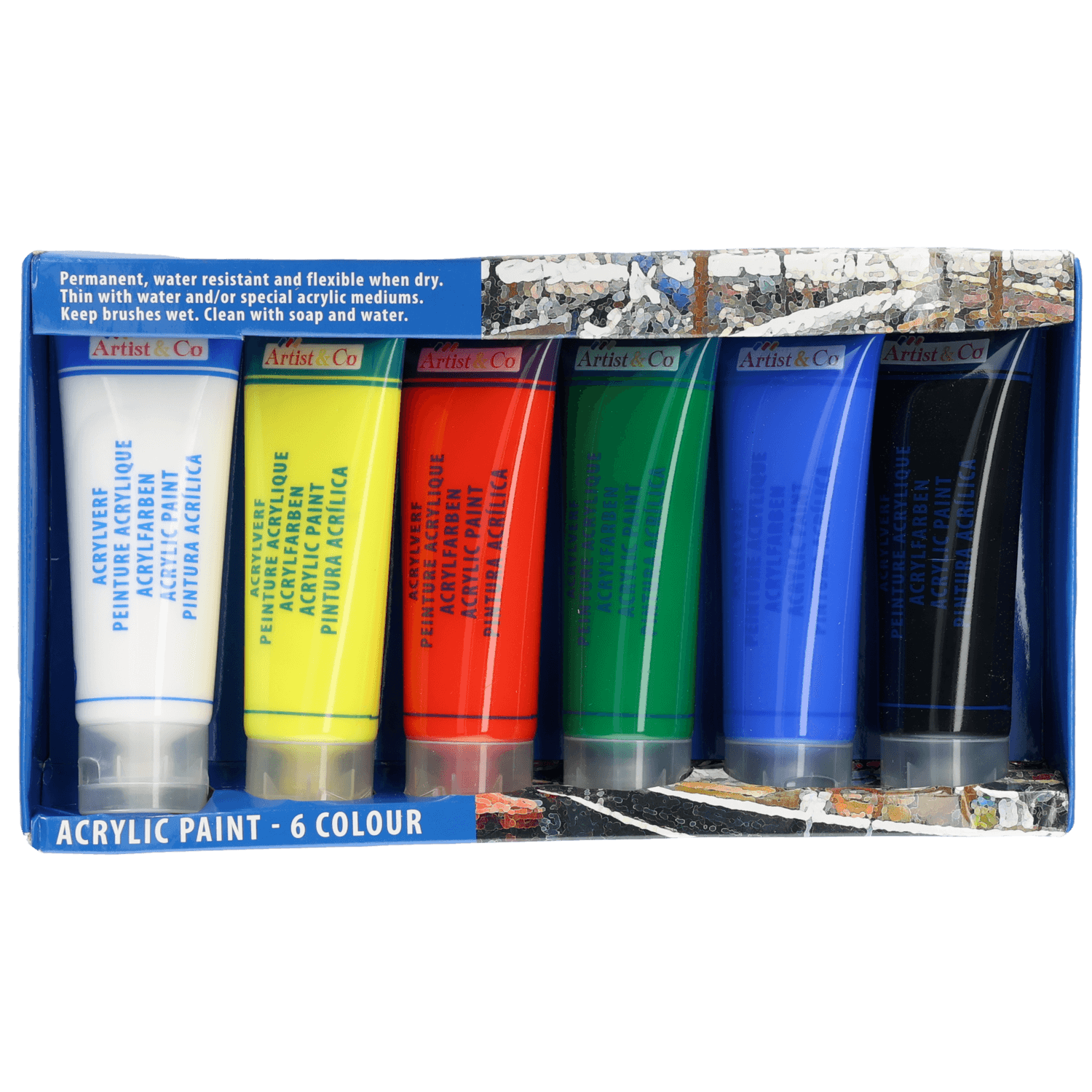 Acrylverf 6x75ml