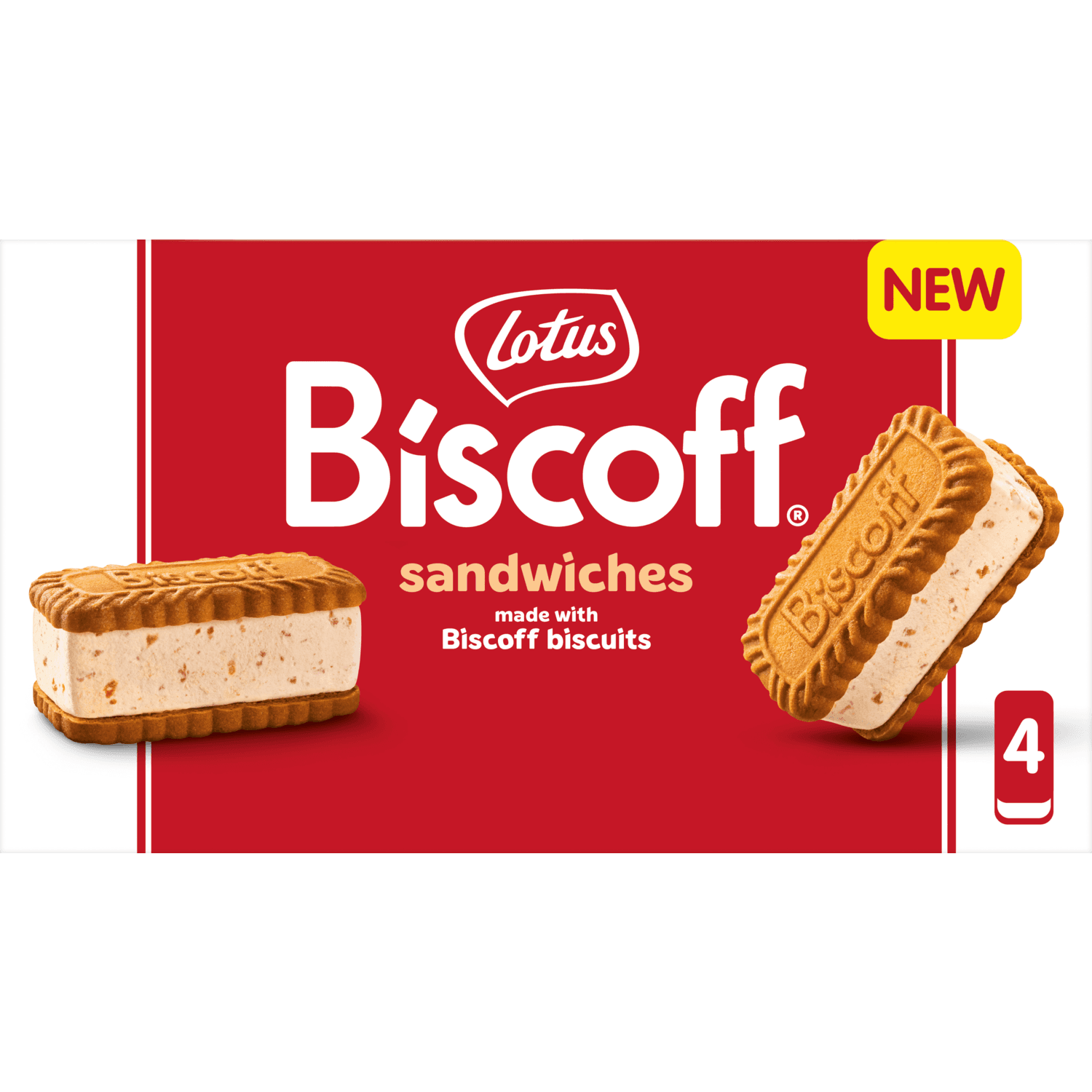 Lotus Biscoff sandwich 4 st.