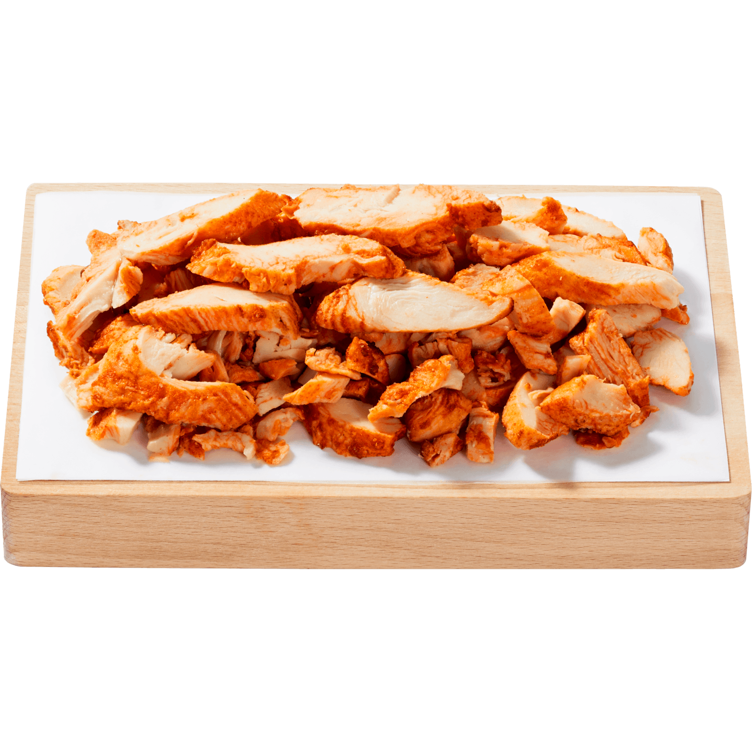 Actie gegaarde kipreepjes gekruid