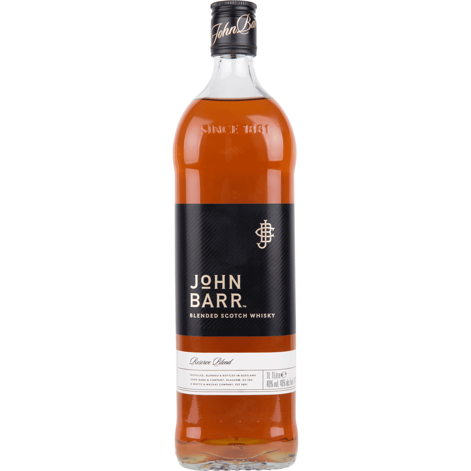 John Barr Whisky blended scotch black