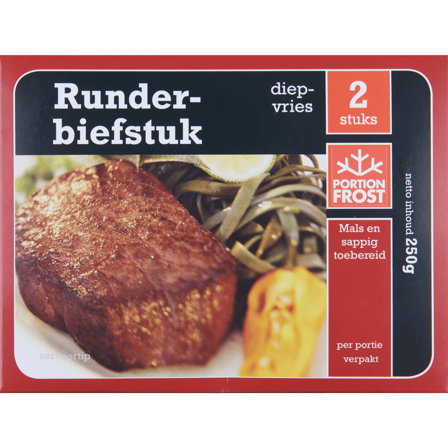 Portion Frost Runderbiefstuk 2 stuks