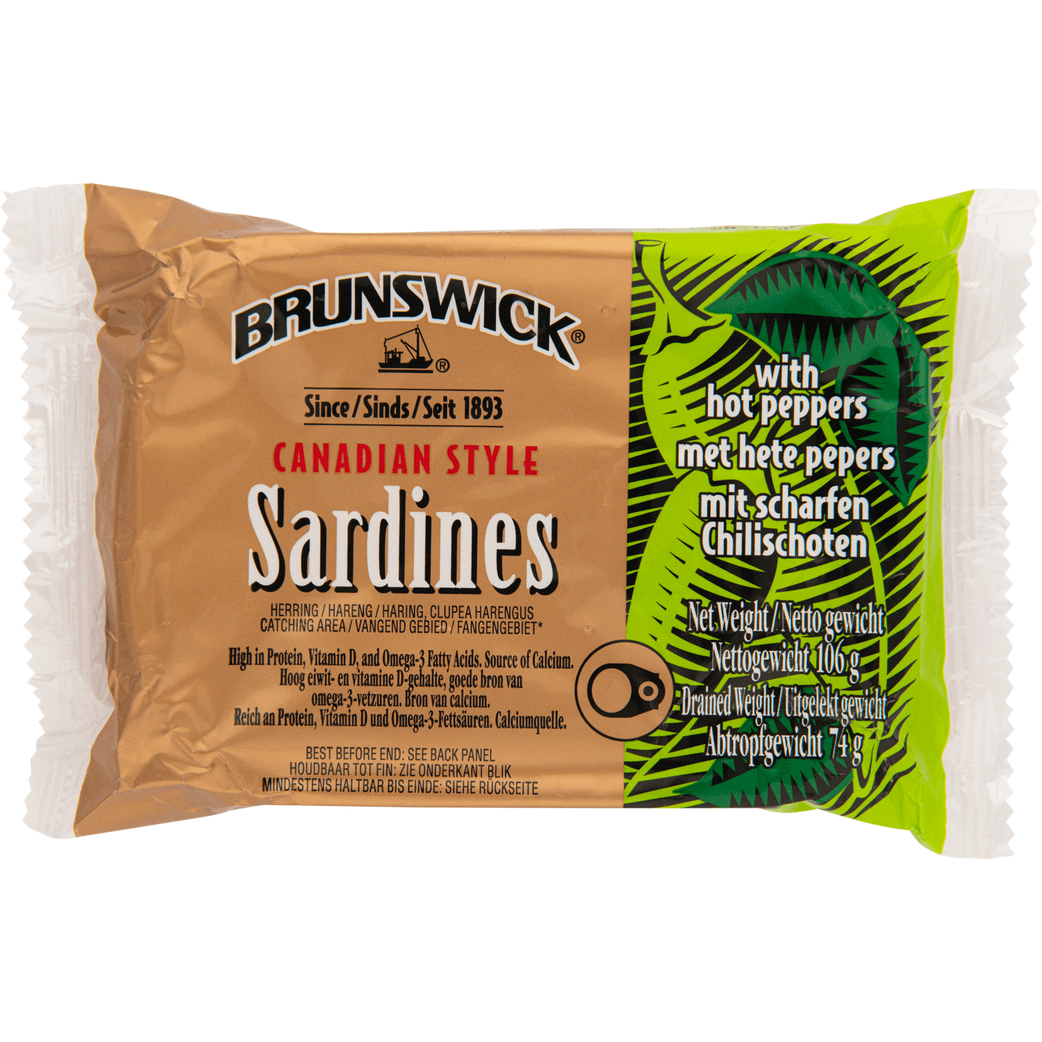 Brunswick Sardines hot pepper