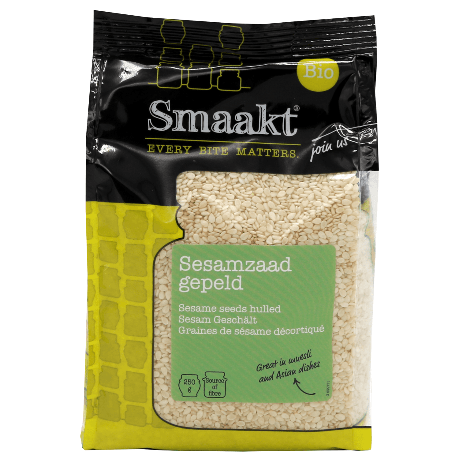 Smaakt Sesamzaad gepeld