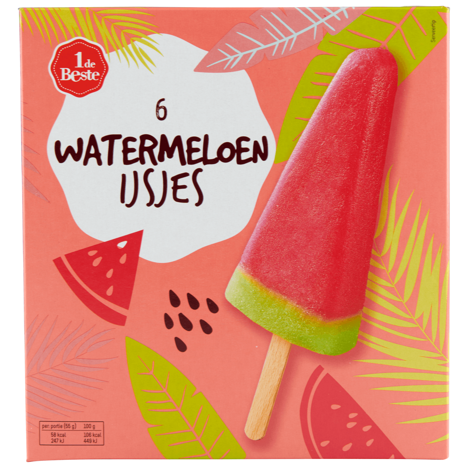 1 De Beste Watermeloenijsjes 6 stuks