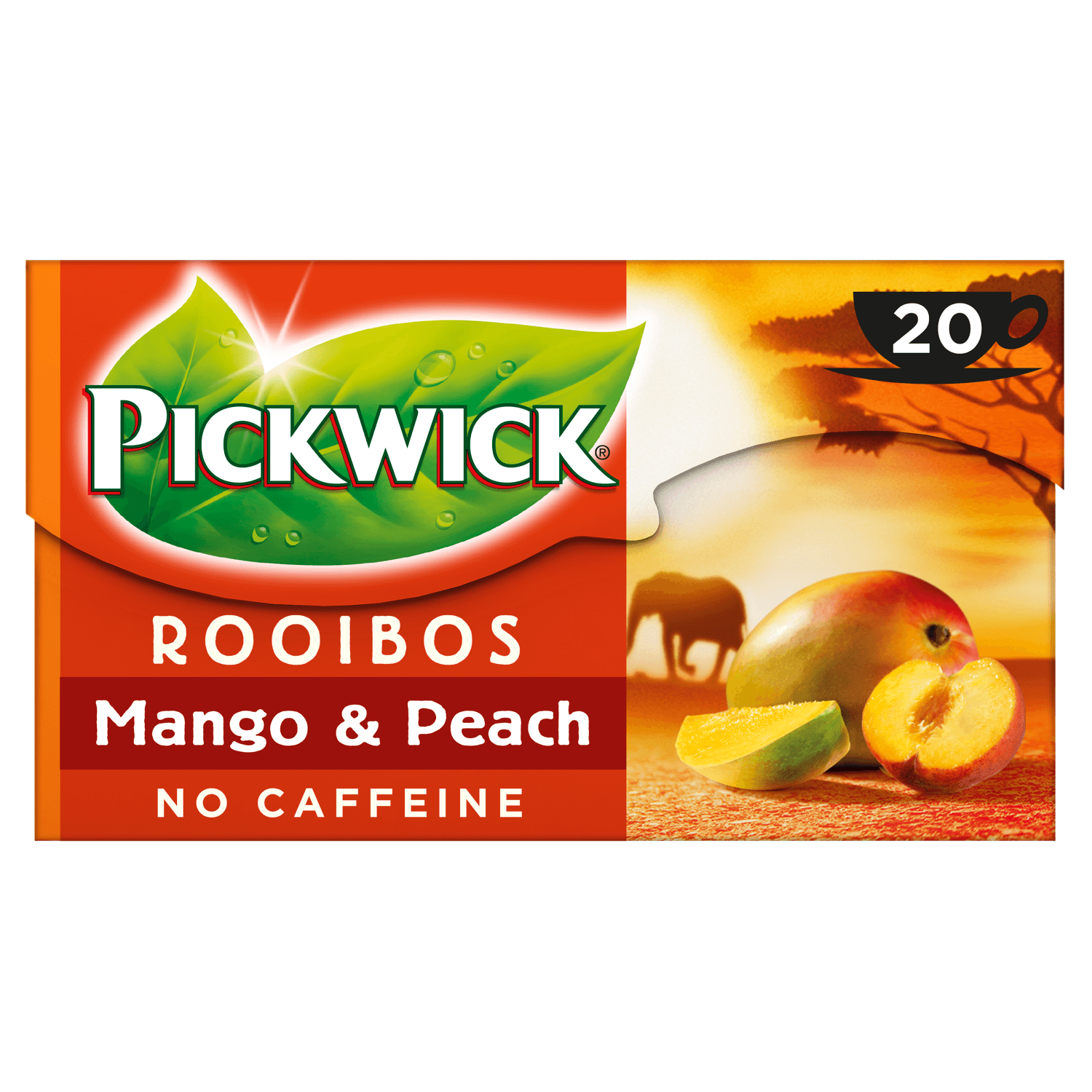 Pickwick Mango & Perzik Rooibos thee