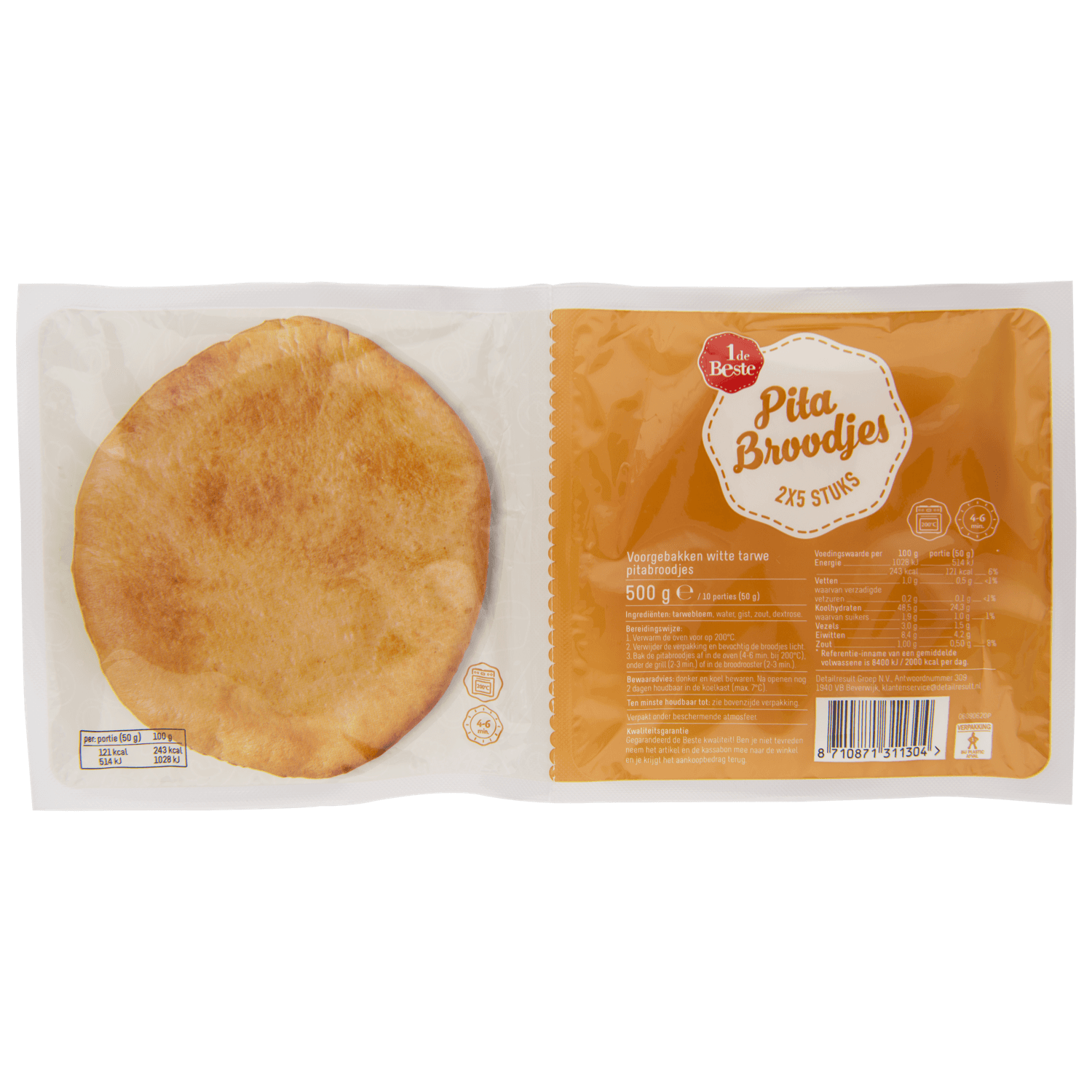 1 De Beste Pitabroodjes 10 stuks