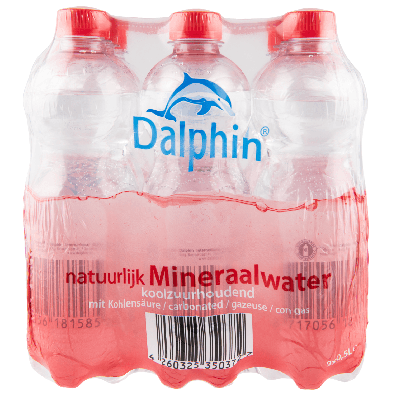 Dalphin Mineraalwater koolzuurhoudend rood 9x500ml