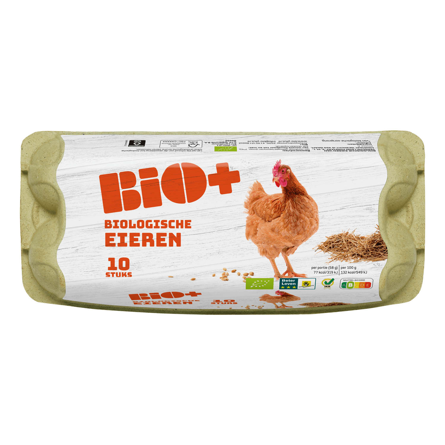 Bio+ Biologische eieren s/m/l