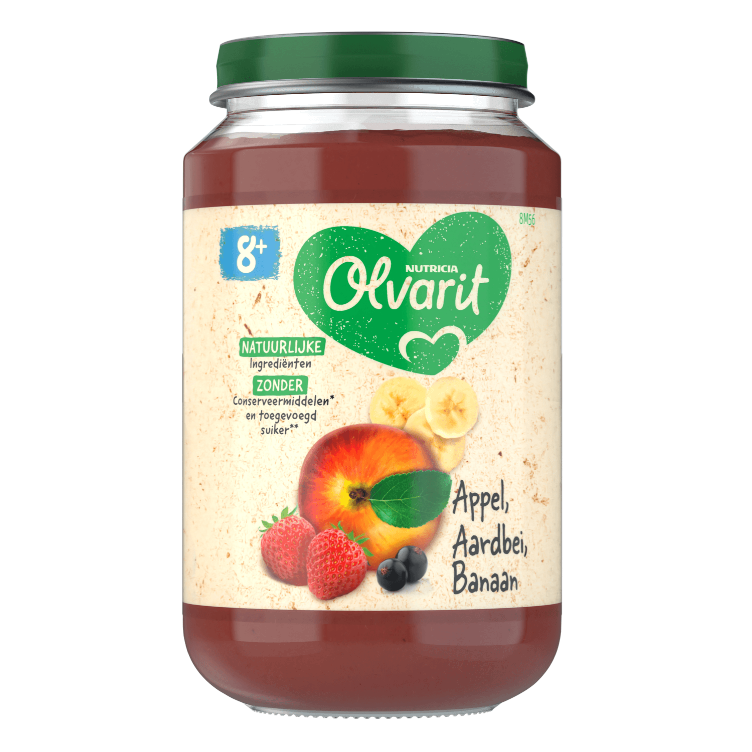 Olvarit 8+ Maanden Appel Aardbei Banaan