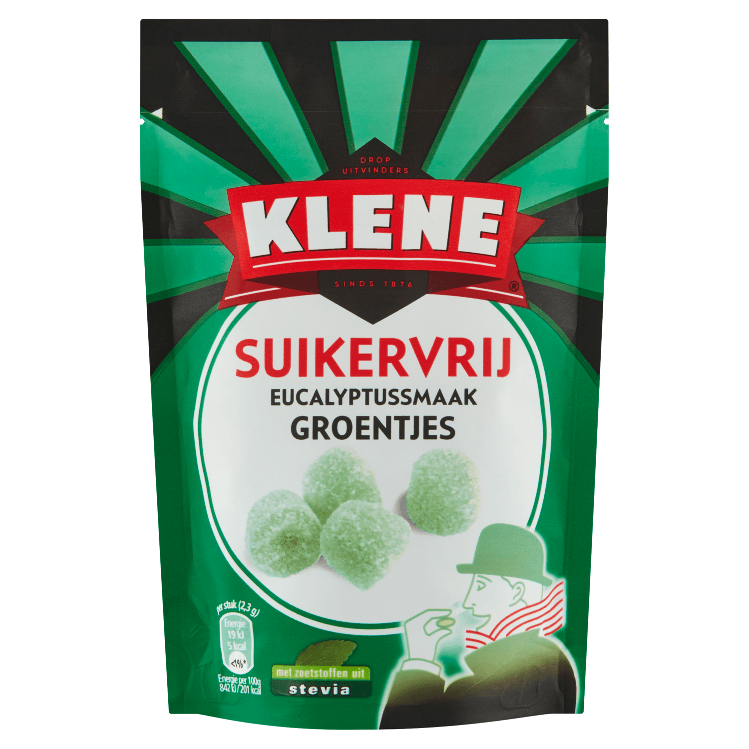 Klene Groentjes Suikervrije Drop Eucalyptus Zak