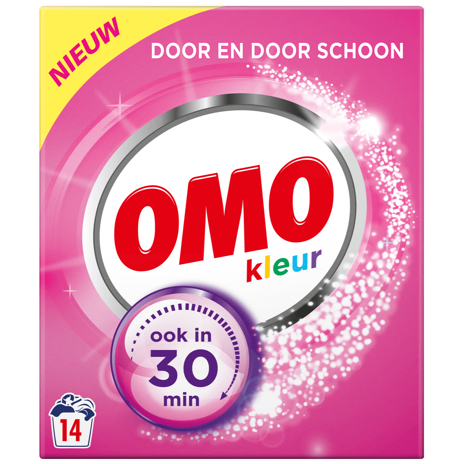 Omo Poeder wasmiddel kleur14 wasbeurten