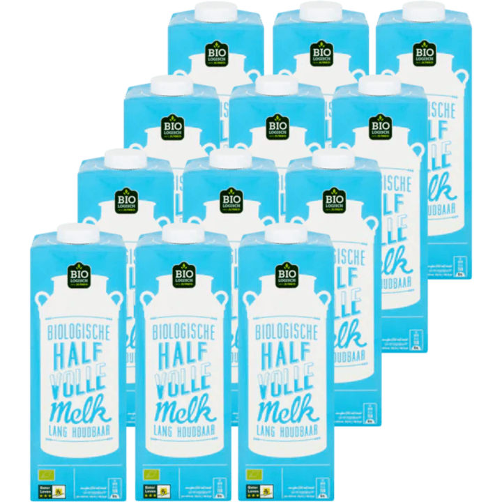 Jumbo Halfvolle Melk Biologisch 12 x 1 L