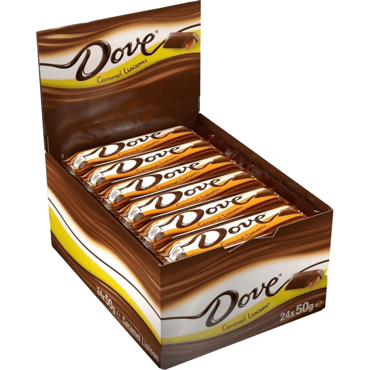 Dove Caramel Doos 24 stuks x 50gr