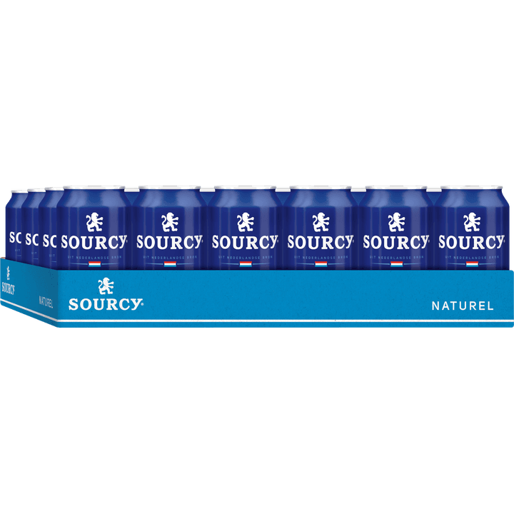 Sourcy Blauw mineraalwater Blik 24 x 330 ML