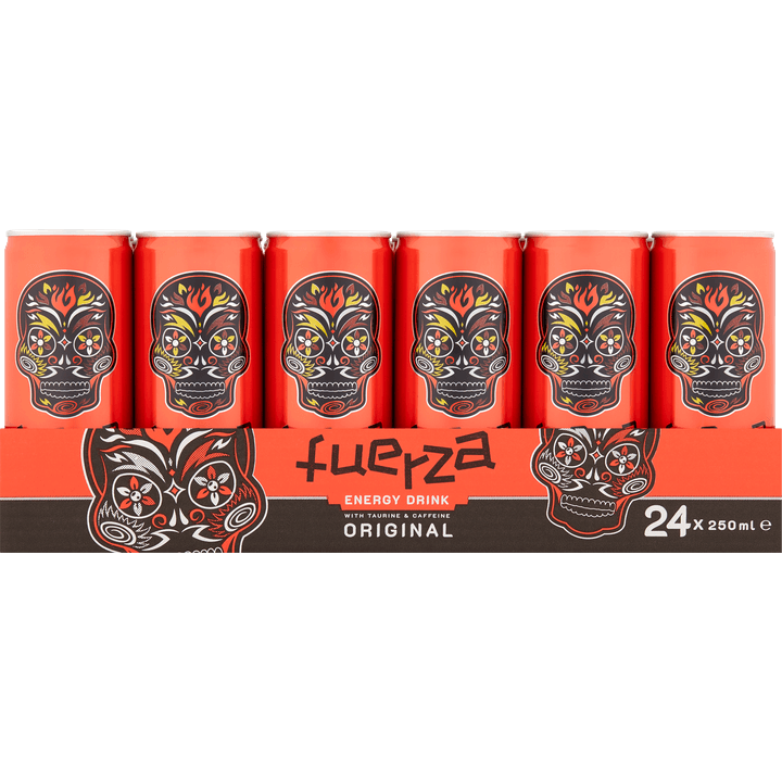 Fuerza Energy Drink met Taurine & Cafeïne Original - Tray - 24 x 250 ML