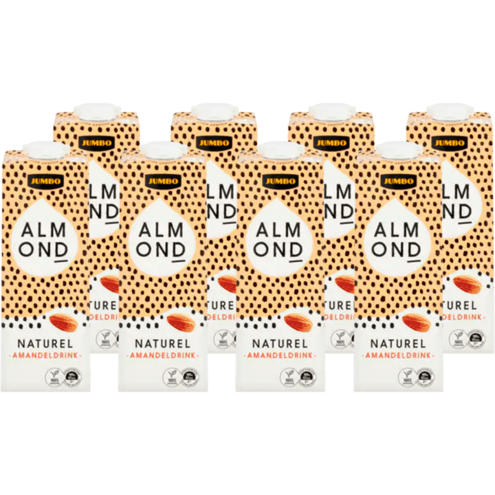 Jumbo Amandeldrink Naturel 8 x 1 L