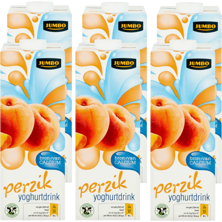 Jumbo Perzik Yoghurtdrink 6 x 1 L