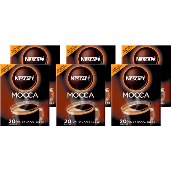 Nescafé Mocca oploskoffie - 6 x 20 zakjes