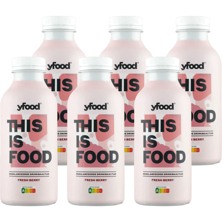 YFood Gebalanceerde Drinkmaaltijd Fresh Berry 6 x 500 ml