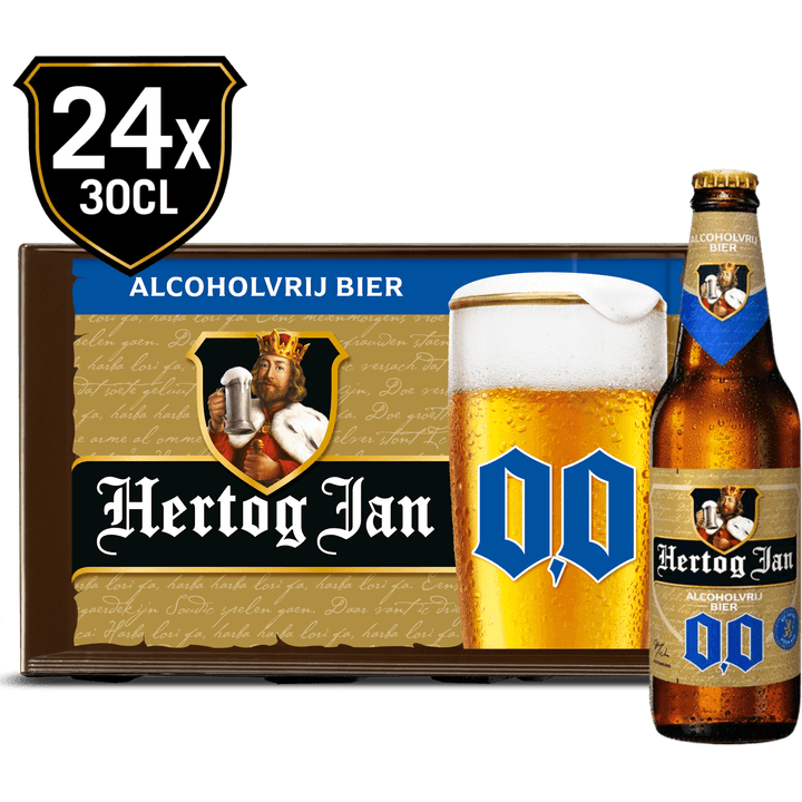 Hertog Jan 0.0% Alcoholvrij Bier - Krat - 24 x 300ML