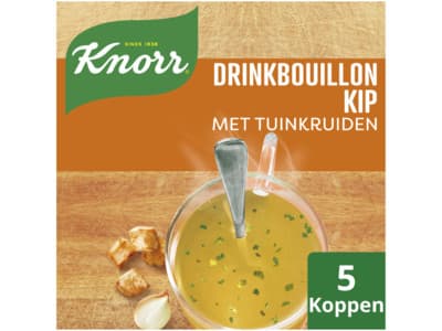 Knorr Soep drinkbouillon kip met tuinkruiden