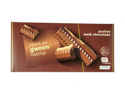 G'woon Chocolade tablet praliné melk