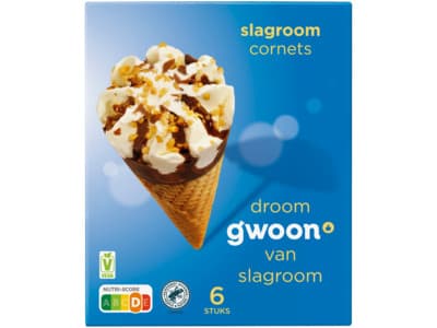 G'woon Cornets slagroomijs