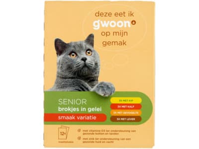 G'woon Senior kattenbrokjes in gelei