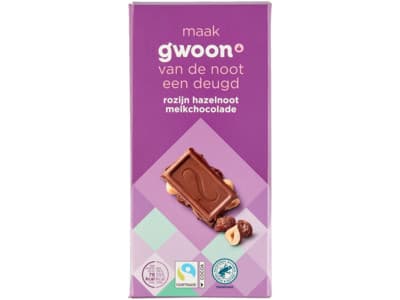G'woon Tablet rozijn hazelnoot