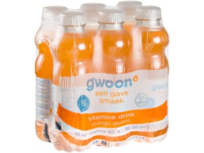 G'woon Vitaminwater mango 0% 6pk