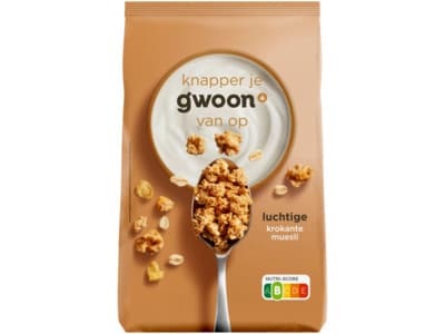 G'woon luchtige krokante muesli