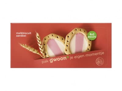 G'woon melkbiscuit aardbei
