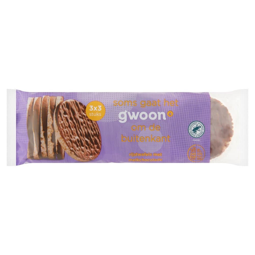 G'woon rijstwafels chocolade