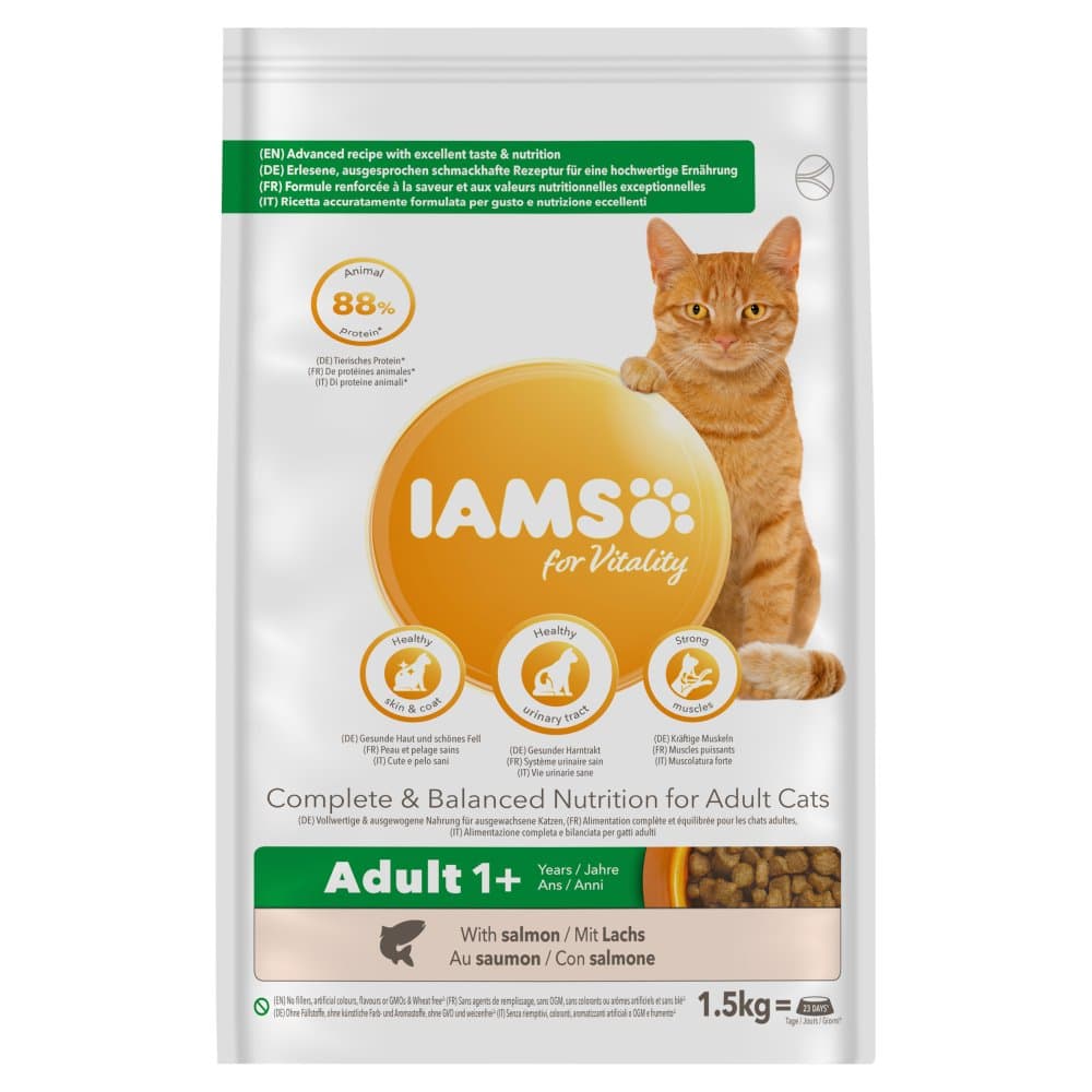 Iams kat zalm 1500gr