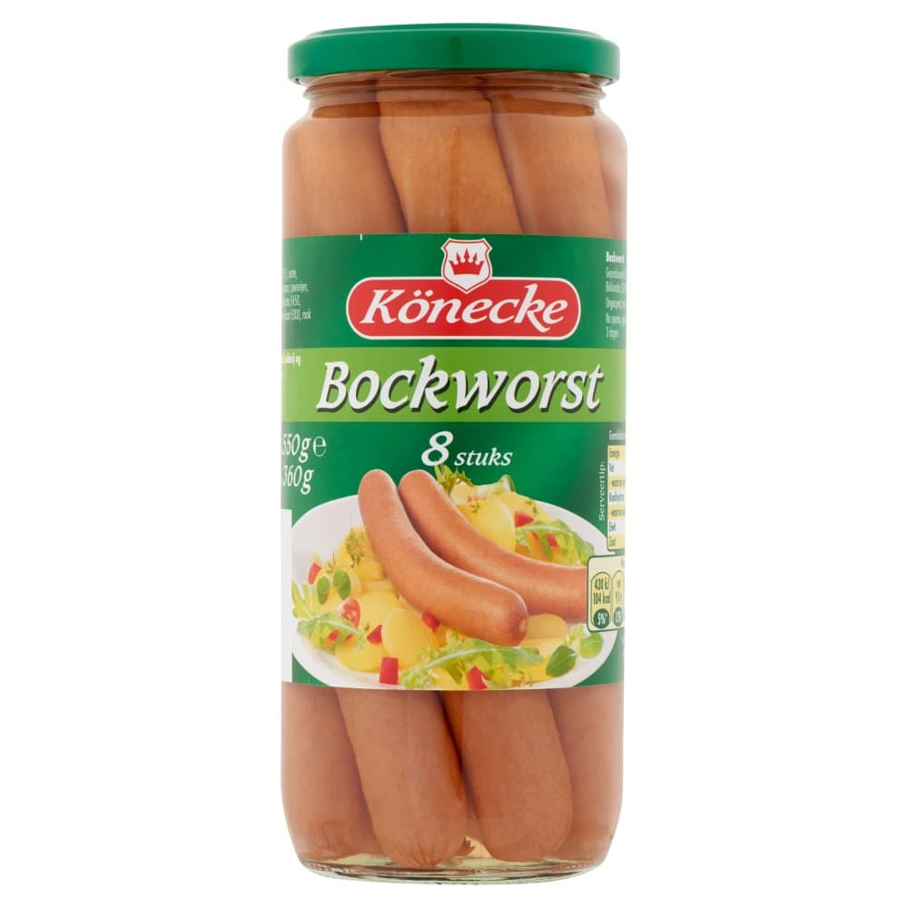 Konecke bockworst 8st 550gr