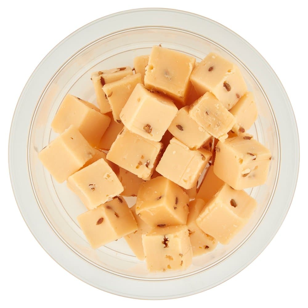 Nw zachtbel.komijn kaasblokjes