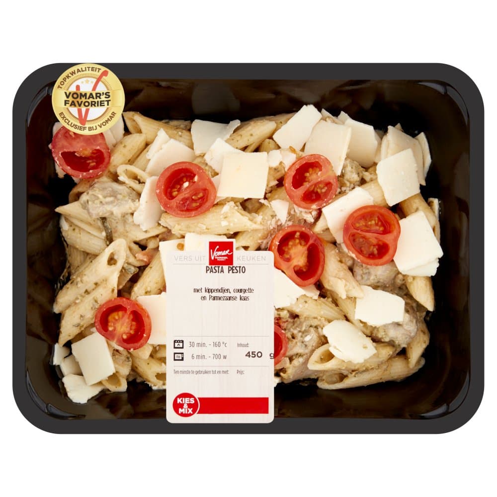 Vomar mlt pasta pesto kip