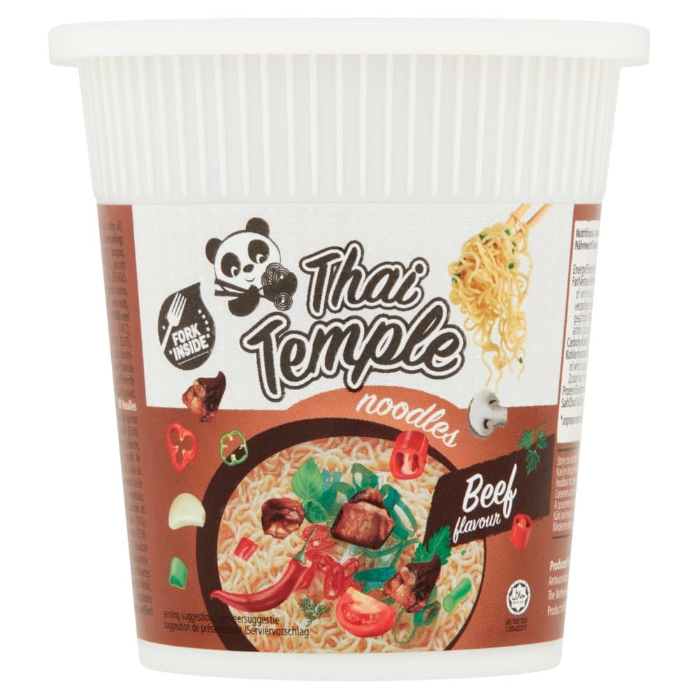 Thai temple noodles cup beef.