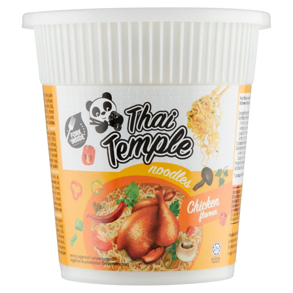 Thai temple noodles cup chick.