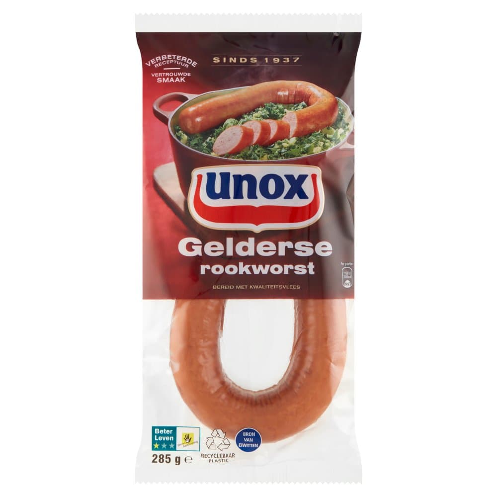 Unox geld. rookworst 285gr