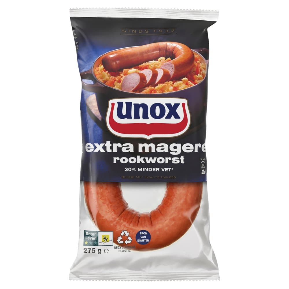 Unox extra magere rookworst275